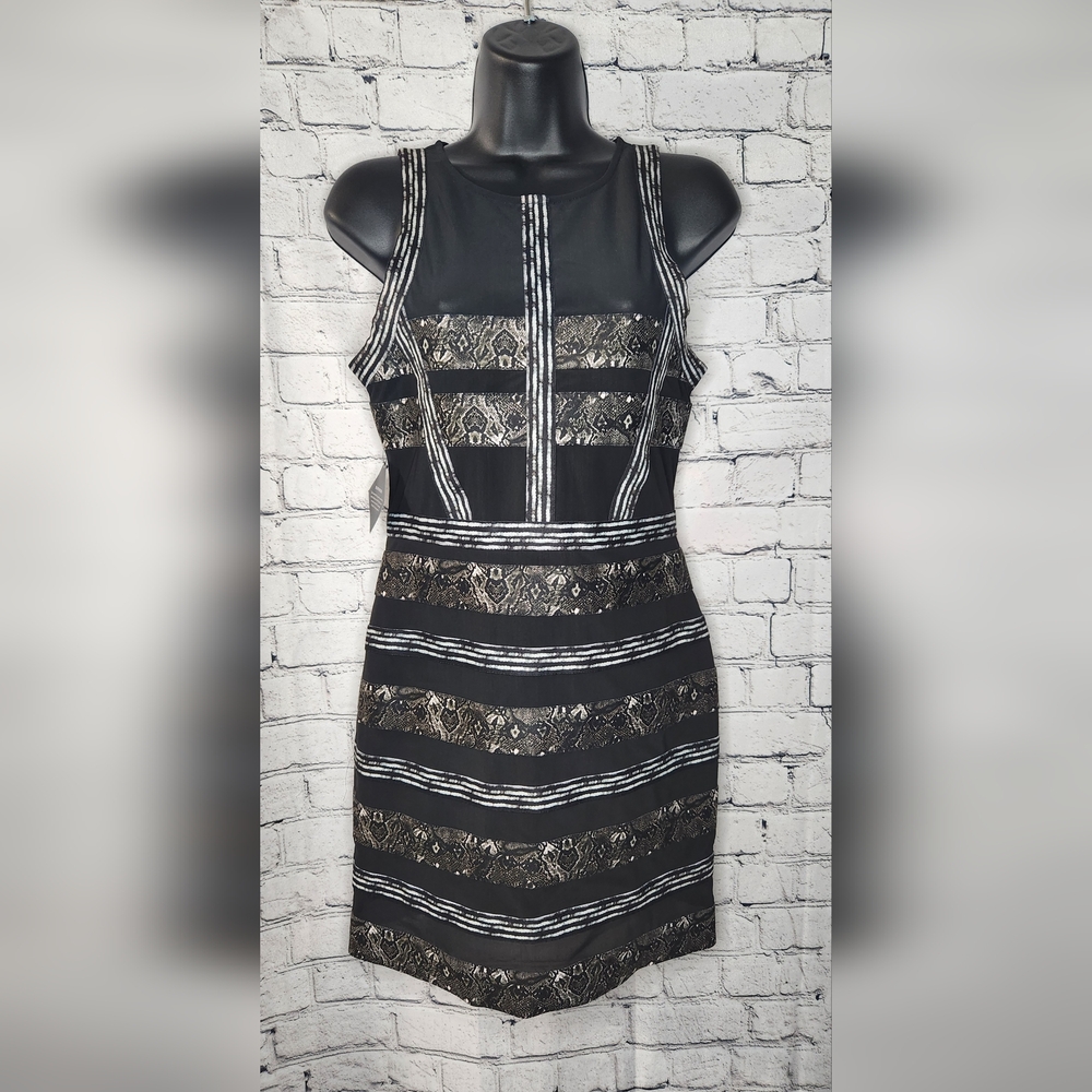 Nasty Gal Snake Print Bodycon Mini Dress Size Small NWT‎